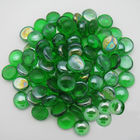 ديكور الموقد الأخضر الصخور الزجاجية لامعة ولون أخضر ناعم